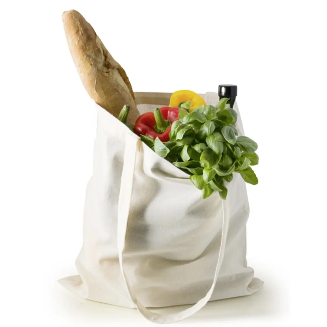 12 Eco-Pack Assorted Mix Color Wholesale Cotton Tote Bags in Bulk