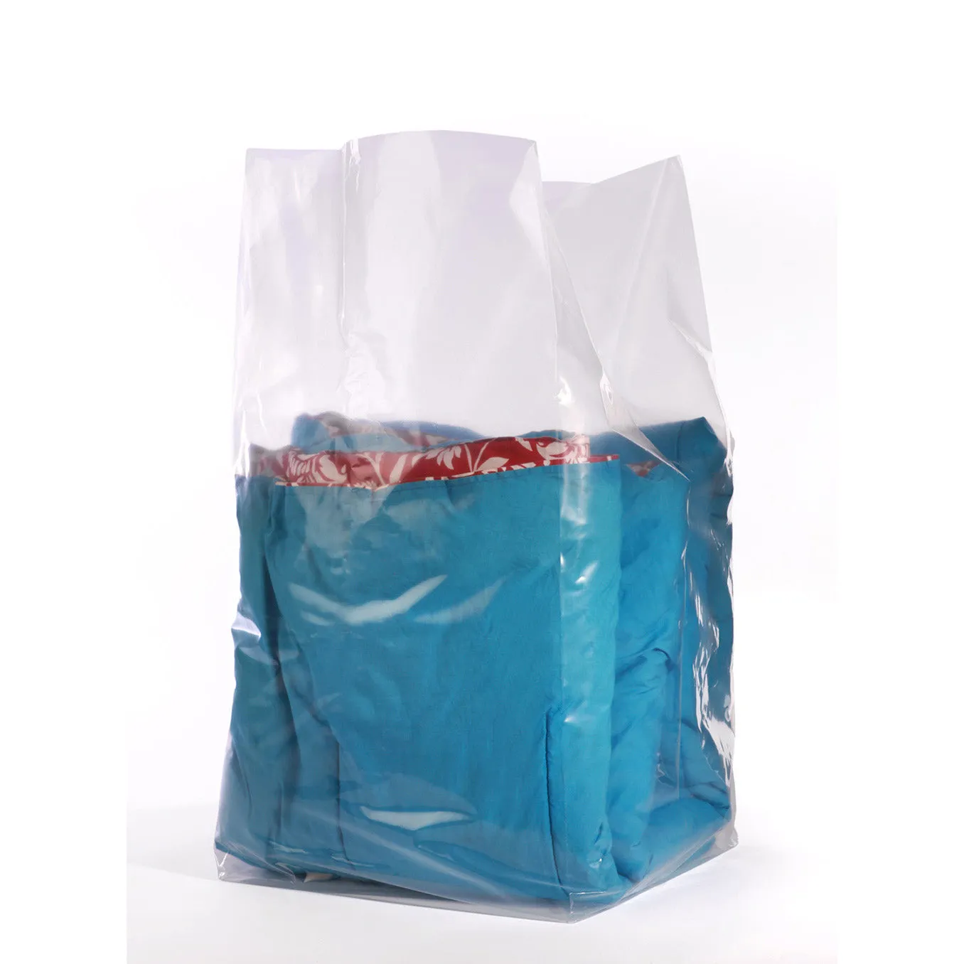 16" x 14" x 24" x 2 mil Clear Eco-Manufactured Plastic Side-Gusseted Bags (Case of 500)
