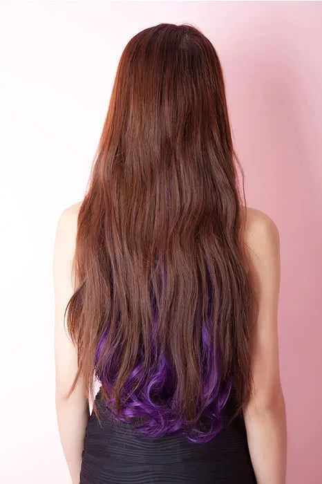 5 Colors Colorful 50cm Long Curly / Wave Clip in Hair Extensions