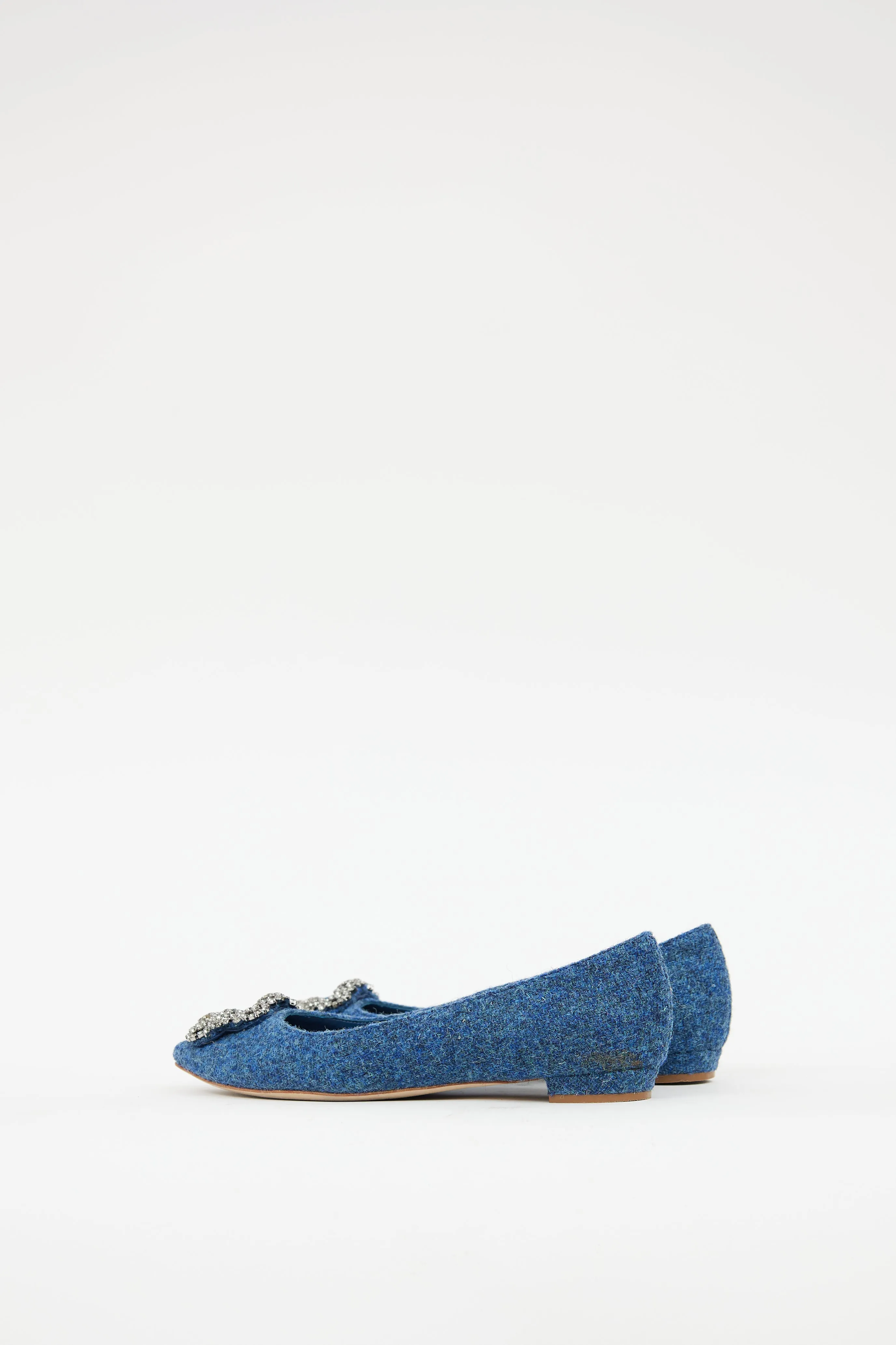 Blue Woven Hangisi Crystal Flat