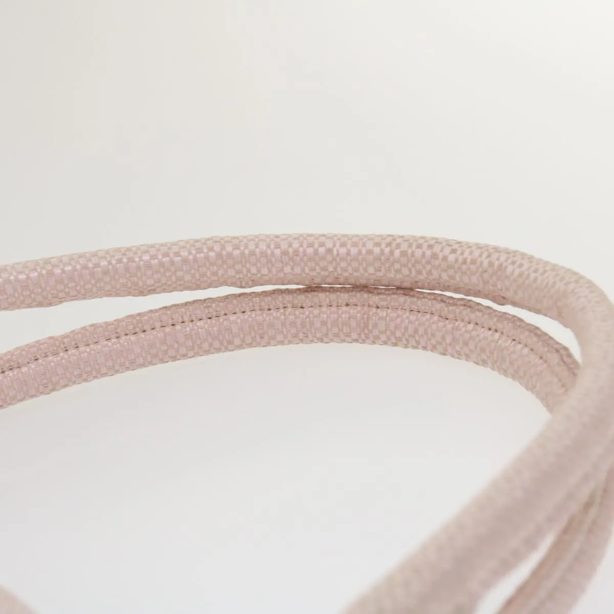 CHANEL COCO Mark Tote Bag cotton Pink CC Auth 29713A