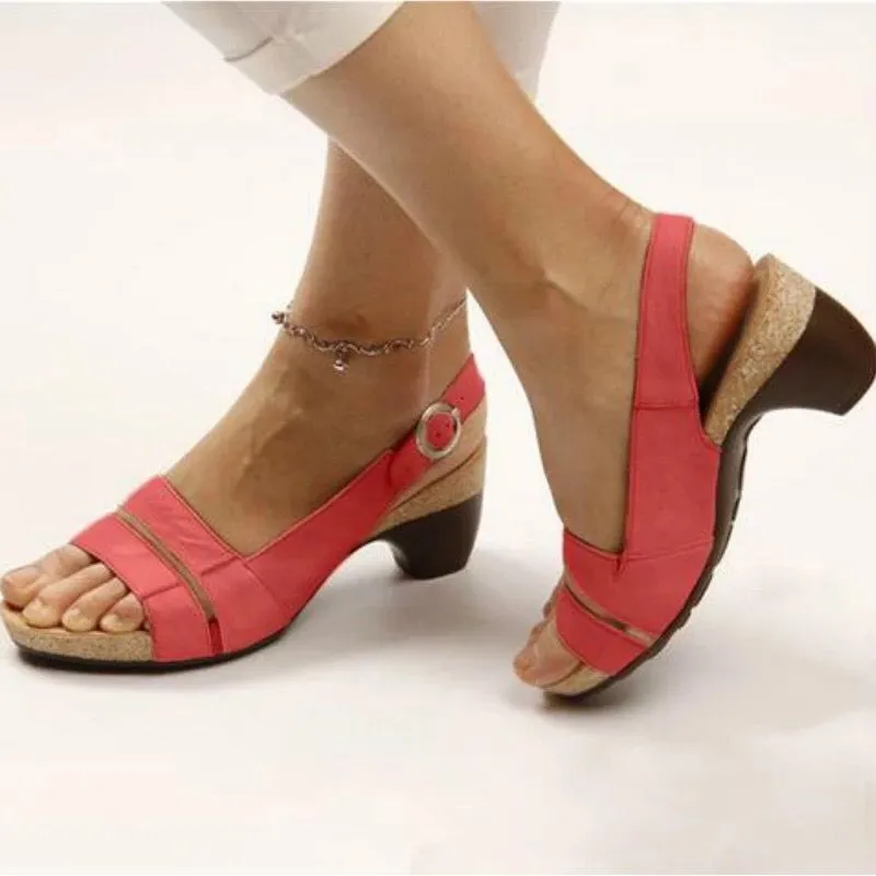 Comfy Wedge Double Strap Orthopedic Sandals
