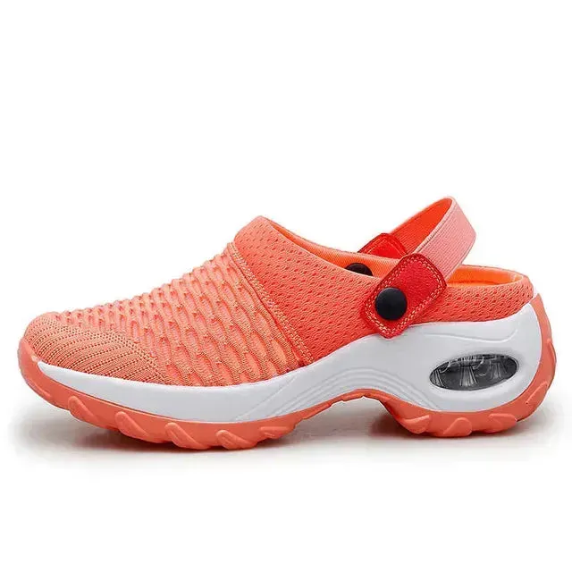 Cuzcare Premium Air Cushion Casual Comfy Women's Summer Mid-heel Sandals and Slippers
