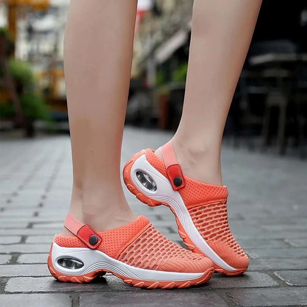 Cuzcare Premium Air Cushion Casual Comfy Women's Summer Mid-heel Sandals and Slippers