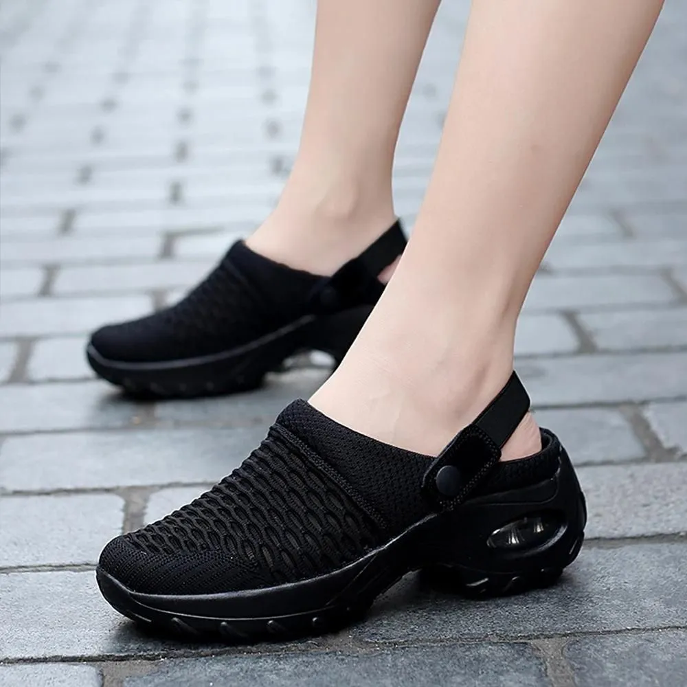 Cuzcare Premium Air Cushion Casual Comfy Women's Summer Mid-heel Sandals and Slippers