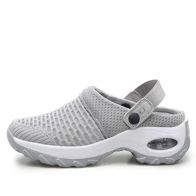 Cuzcare Premium Air Cushion Casual Comfy Women's Summer Mid-heel Sandals and Slippers
