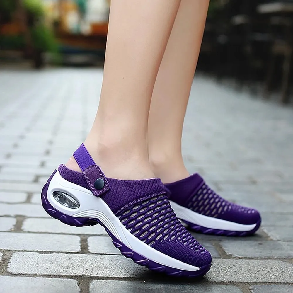 Cuzcare Premium Air Cushion Casual Comfy Women's Summer Mid-heel Sandals and Slippers