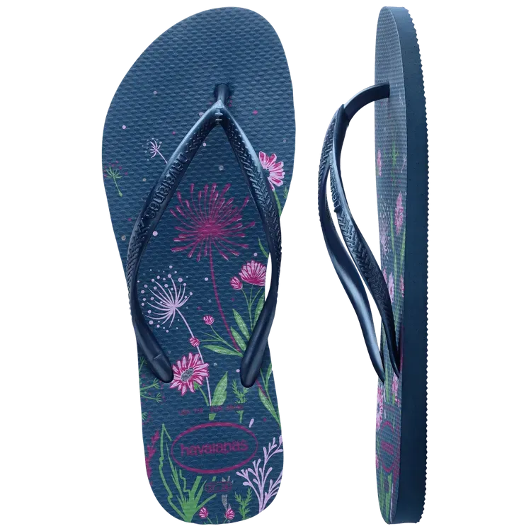 Havaianas Womens Slim Organic Comfy Blue