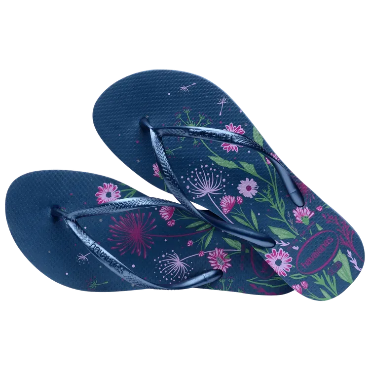 Havaianas Womens Slim Organic Comfy Blue
