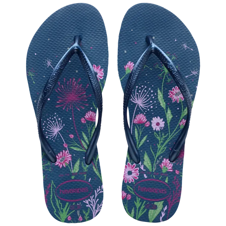 Havaianas Womens Slim Organic Comfy Blue
