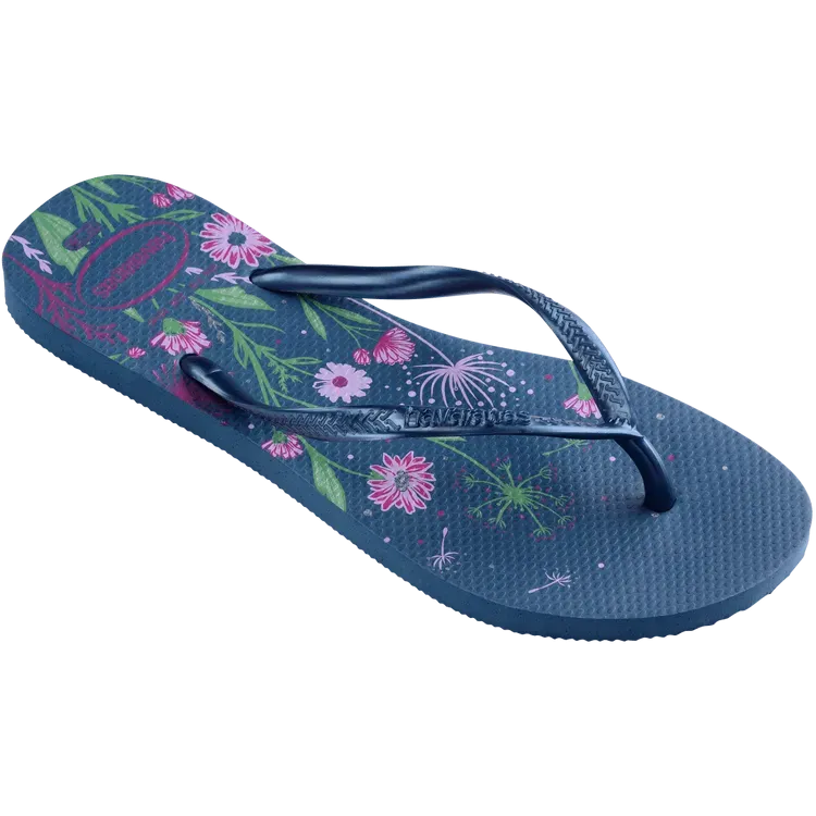 Havaianas Womens Slim Organic Comfy Blue