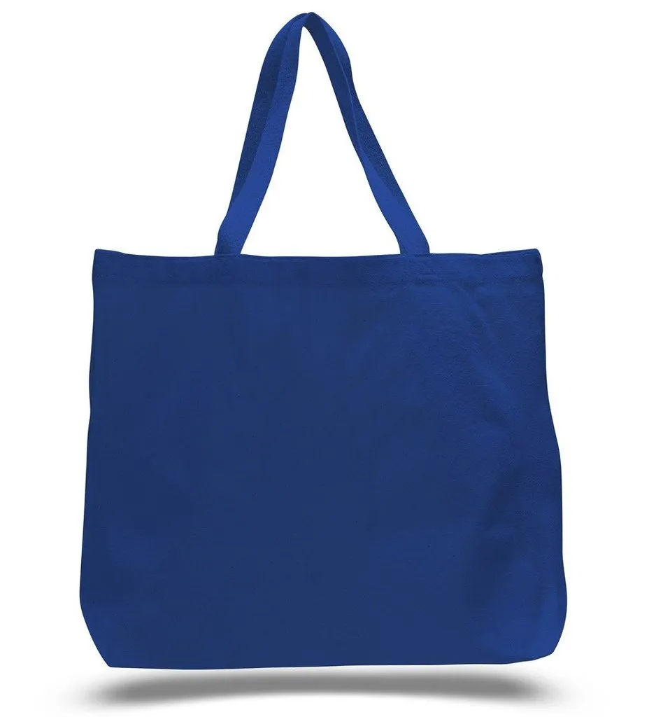 Large Size Blank Canvas Tote Bags, Shopper Groceries Totes
