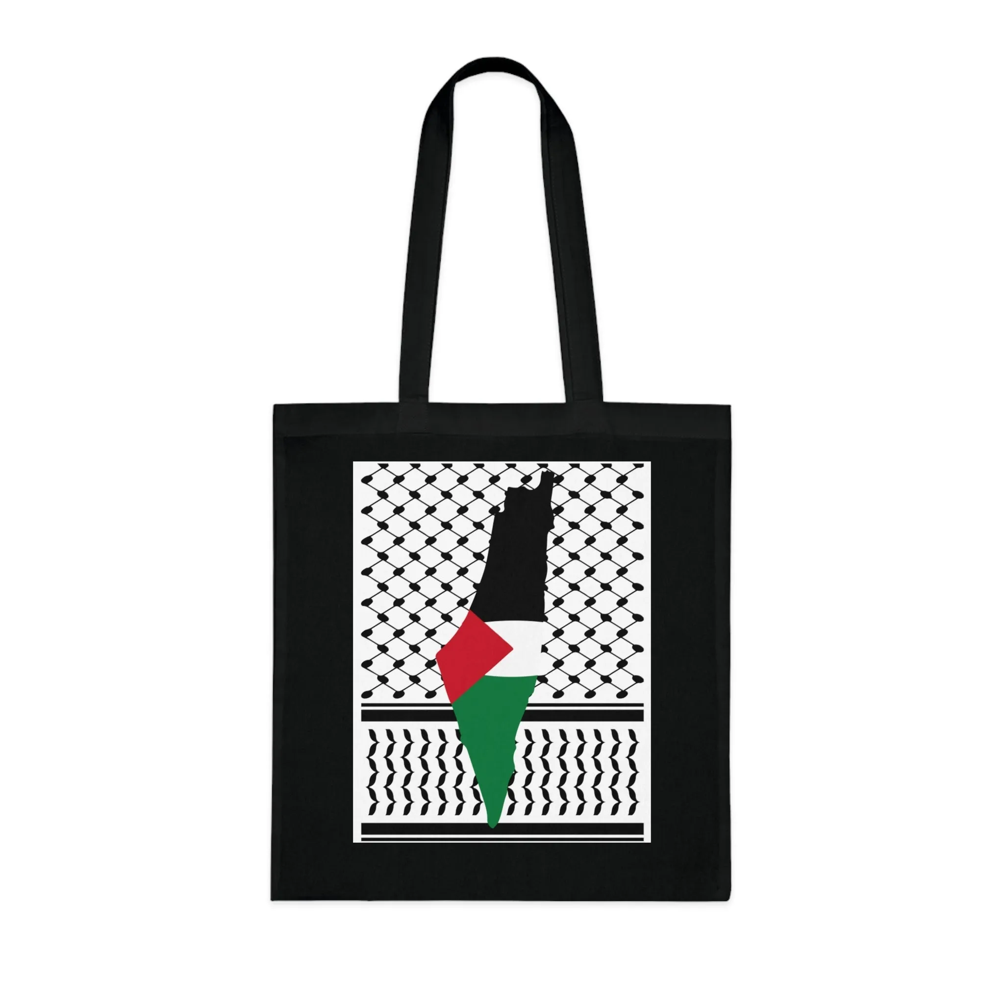 Palestine on Keffiyeh Tote Bag
