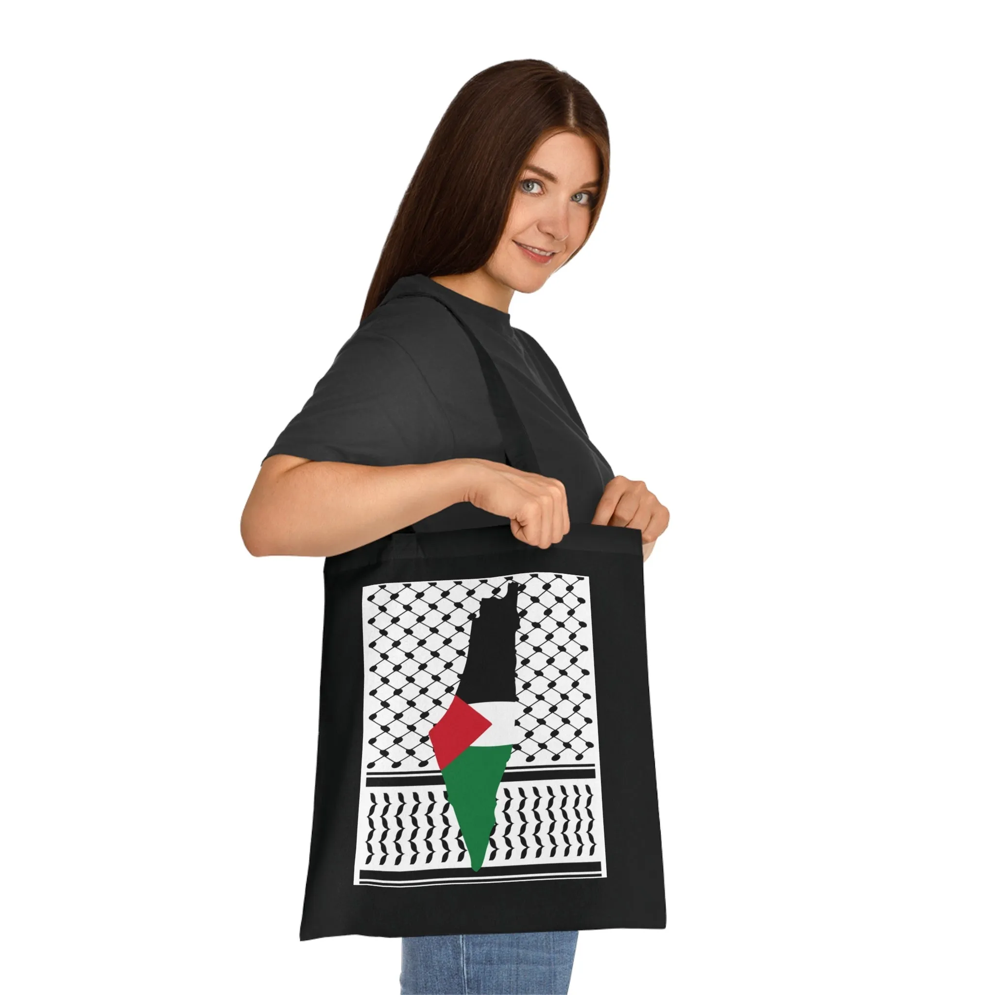 Palestine on Keffiyeh Tote Bag
