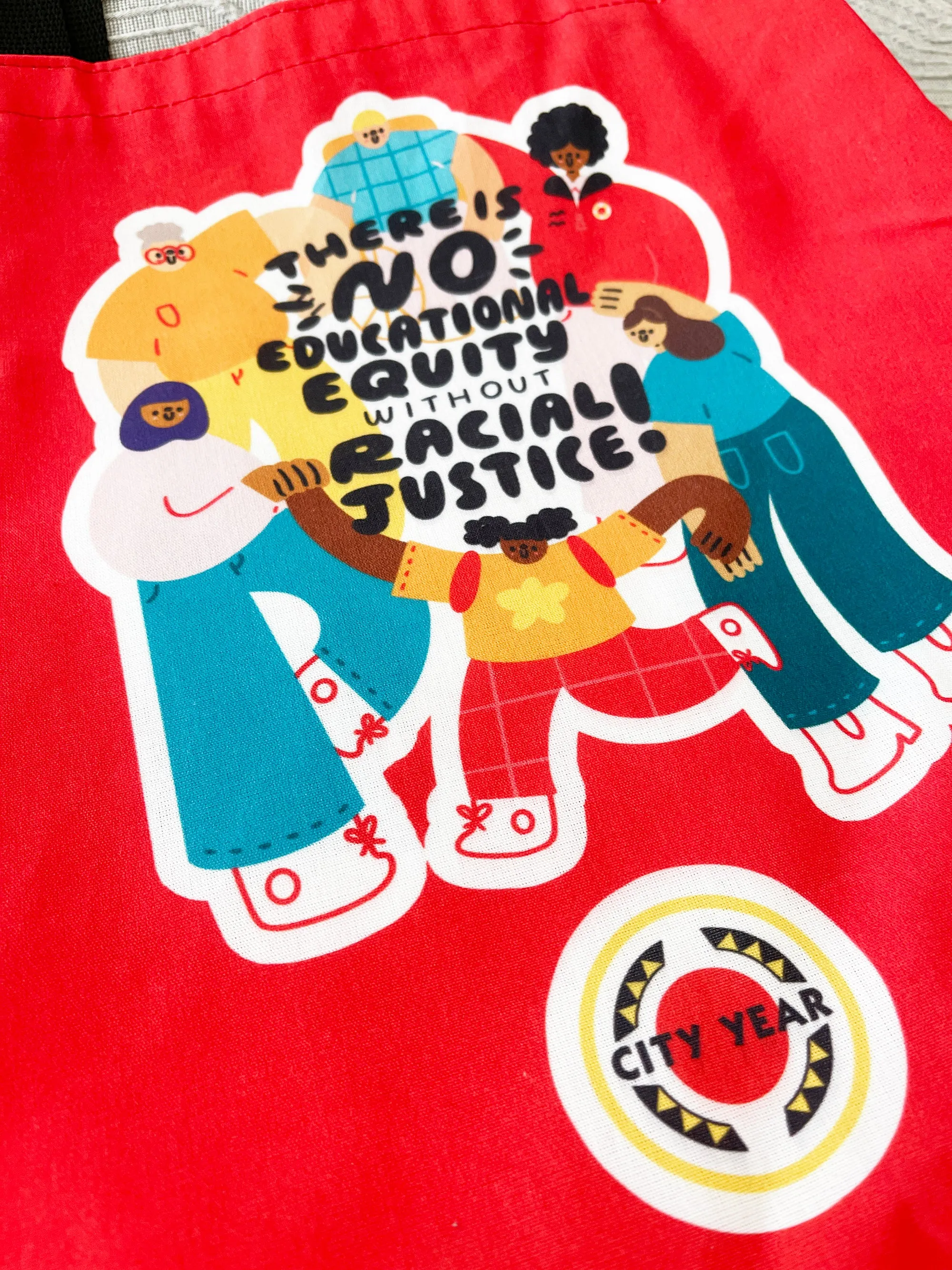 Red Educational Equity Tote