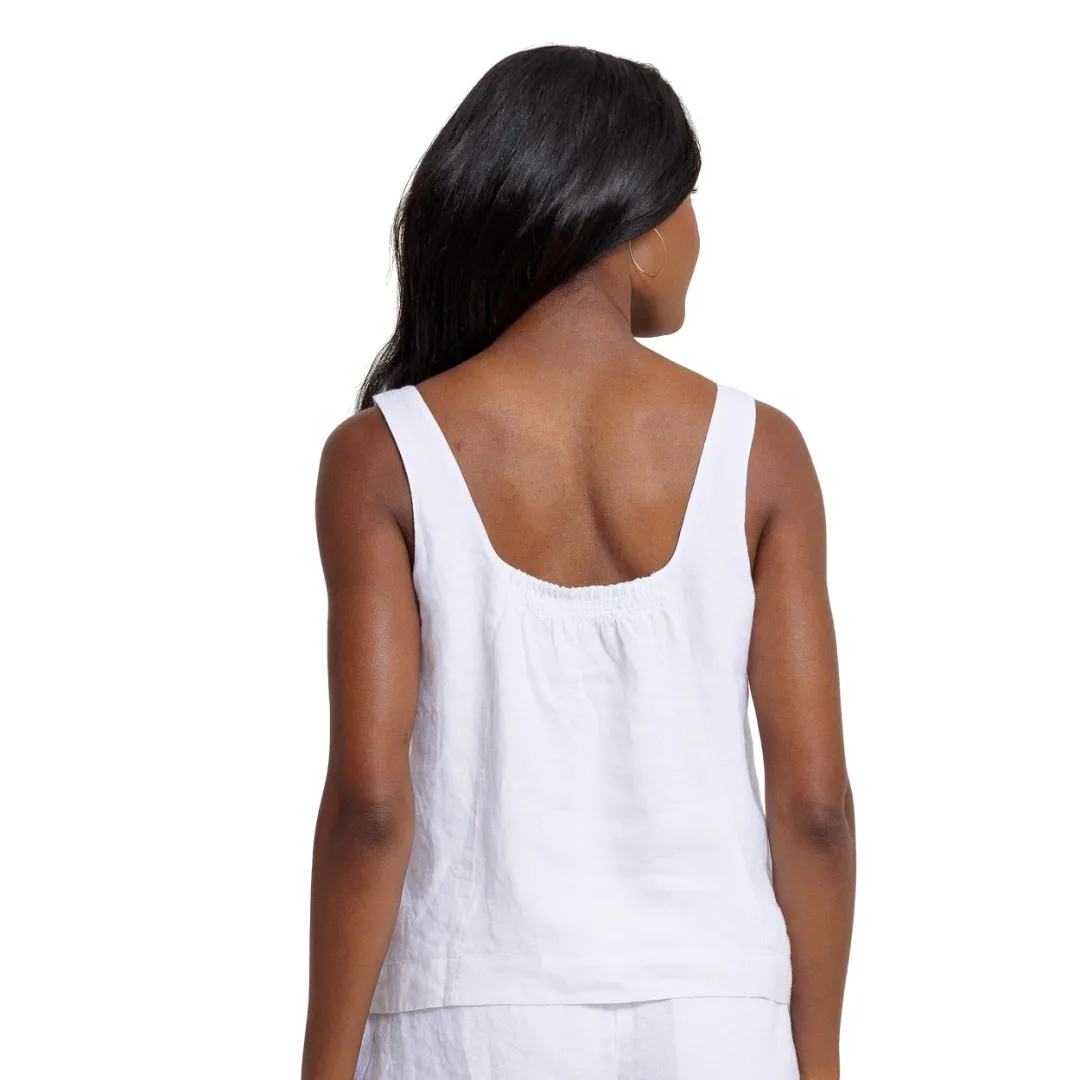 Verity Linen Square Neck Tank
